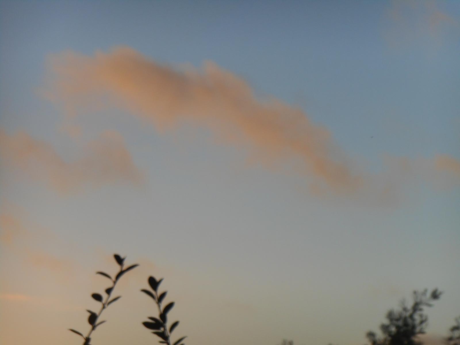 Le beau nuage orang/ros ( Les Moutiers en Retz )